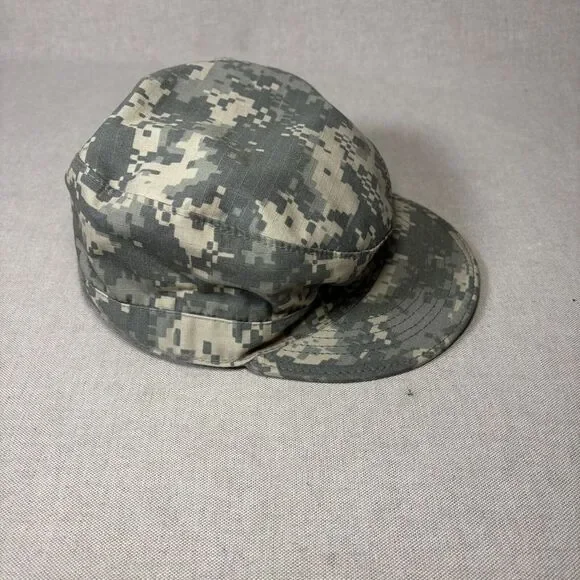 US Military Issue Army Combat Uniform ACU UCP Camouflage Patrol Hat Cap Sz 7-1/8 - Picture 1 of 6